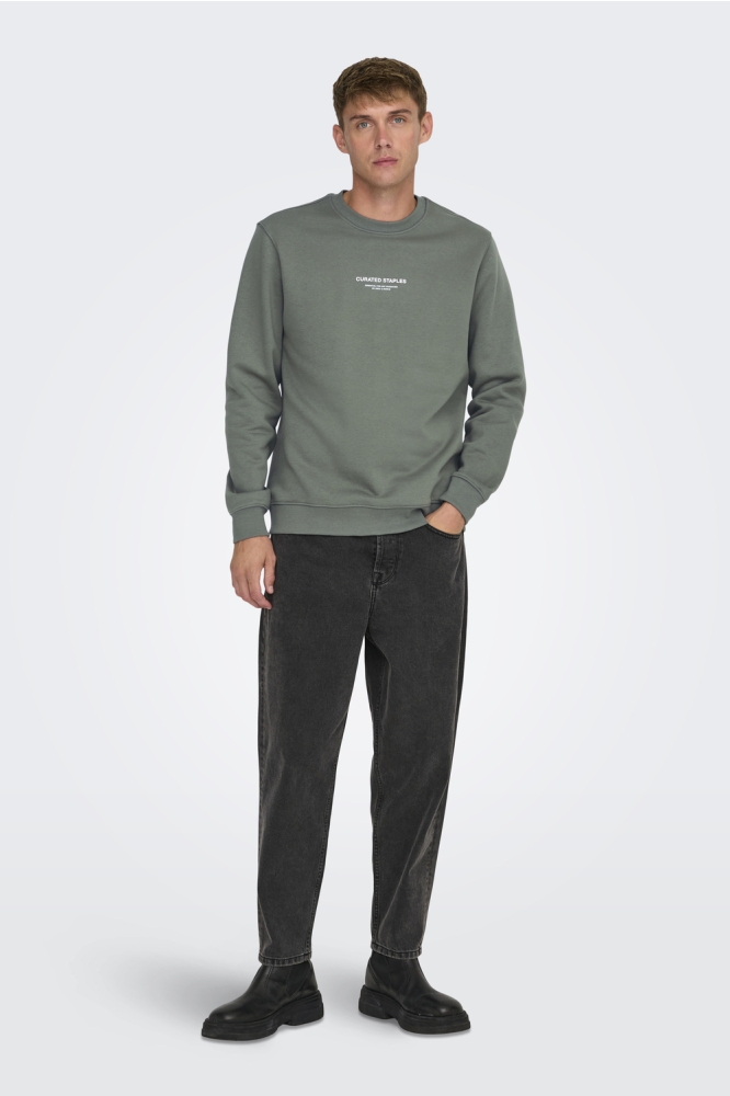 ONSCURATED REG CREW NECK SWEAT 22030923 Castor Gray